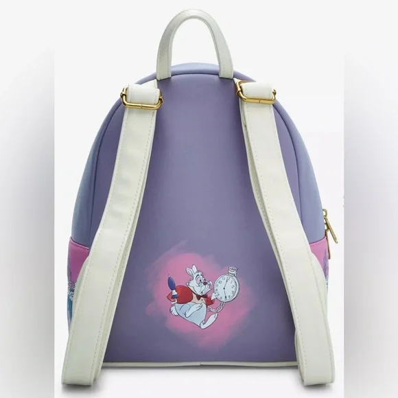Loungefly Disney Alice In Wonderland Keyhole Mini Backpack - NWT - Picture 3 of 5